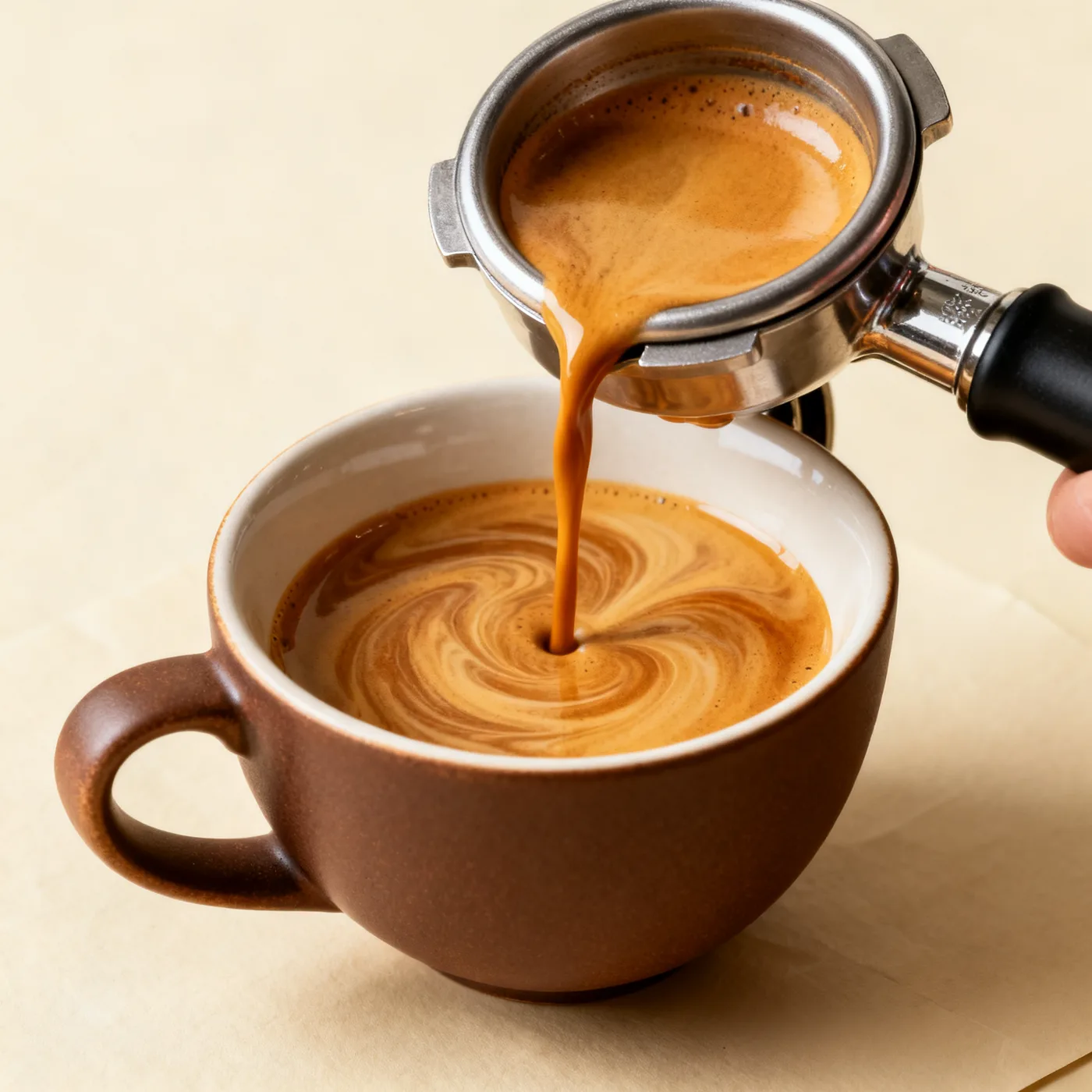 Espresso CUMBRE con crema caramelo