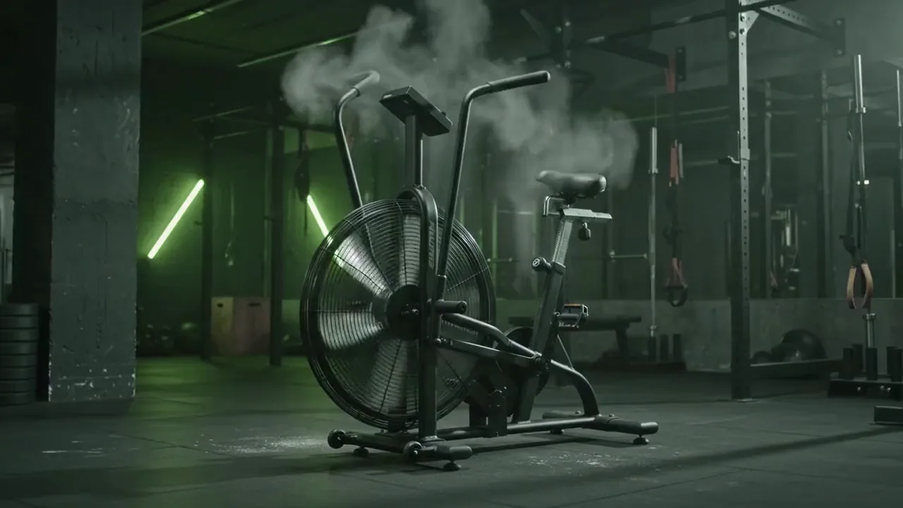 Programa Cardio — rueda de acero de la air bike