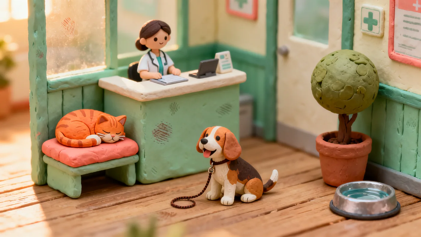 Concept lobby in miniature