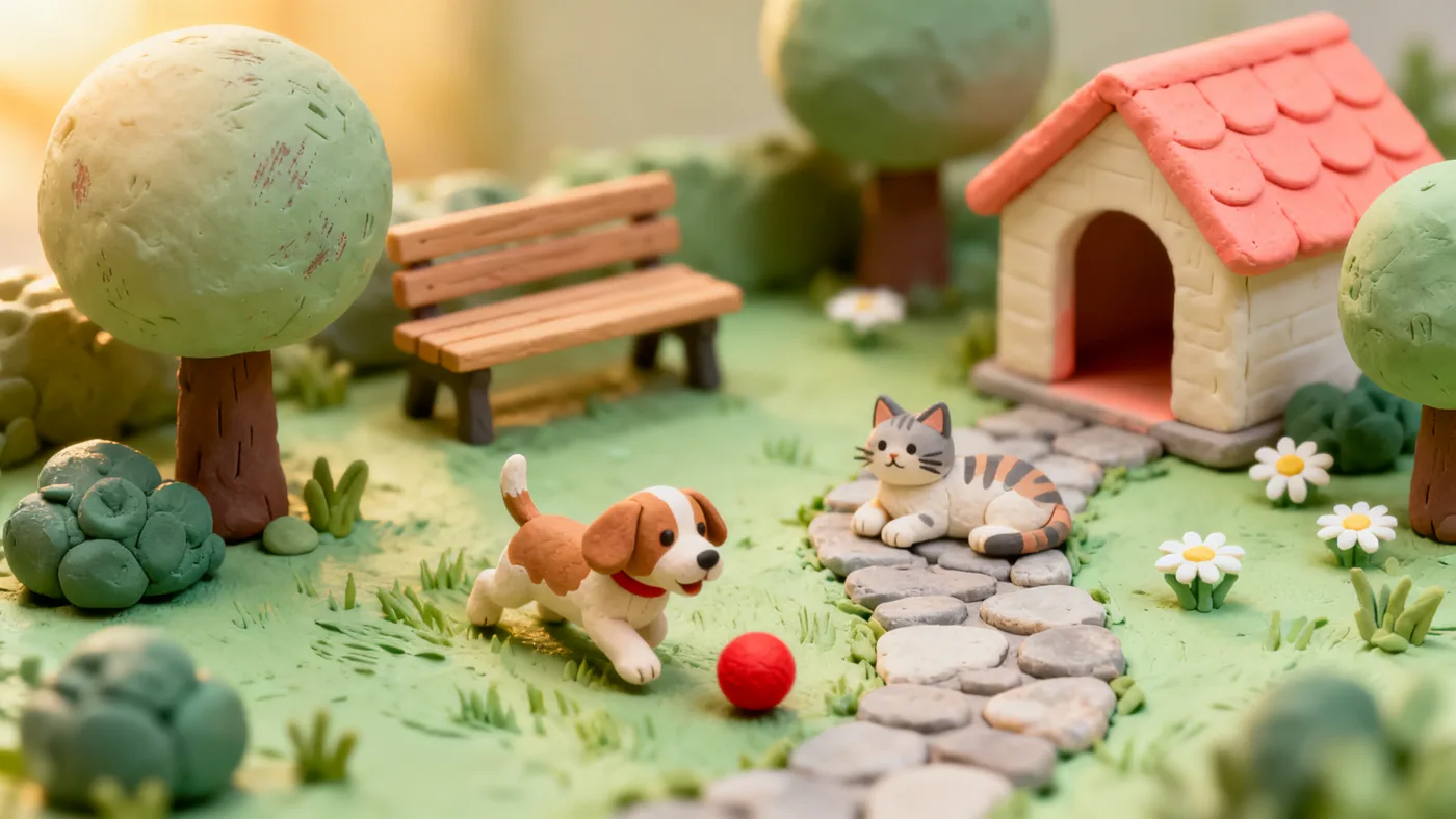 Concept garden in miniature